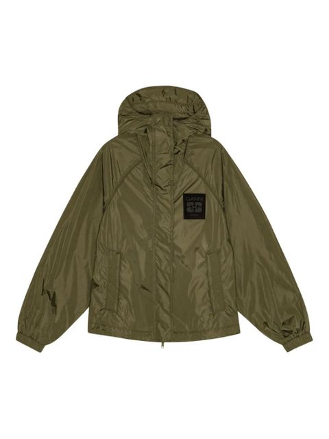GANNI hooded jacket - Green - zdjęcie produktu nr 1