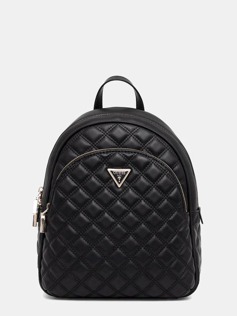 Guess plecak GIULLY damski kolor czarny mały gładki HWQG96 73320 - zdjęcie produktu nr 1