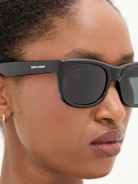 Saint Laurent okulary przeciwsłoneczne ROMY damskie kolor czarny SL 815