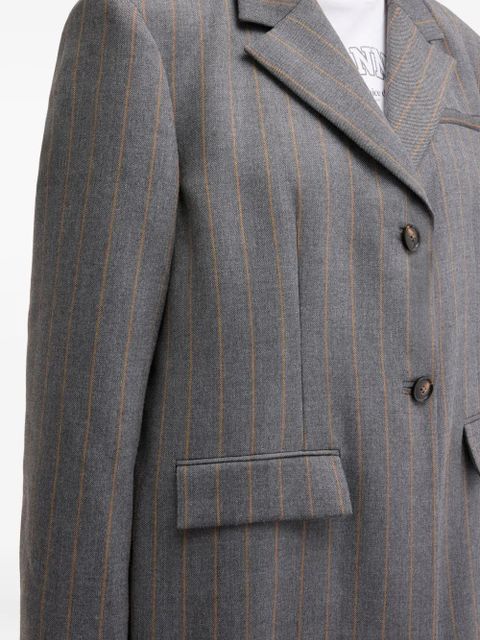 GANNI pinstripe blazer - Grey