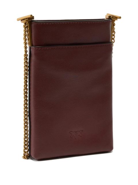 PINKO chain-strap Love Birds-plaque mini bag - Red - zdjęcie produktu nr 2