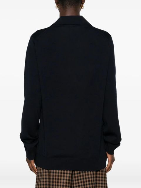 Gucci polo-neck logo top - Blue - zdjęcie produktu nr 2