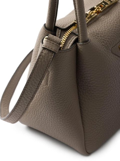 Prada mini leather tote bag - Brown