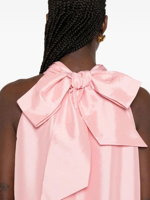 Simkhai ruffled mock-neck mini dress - Pink