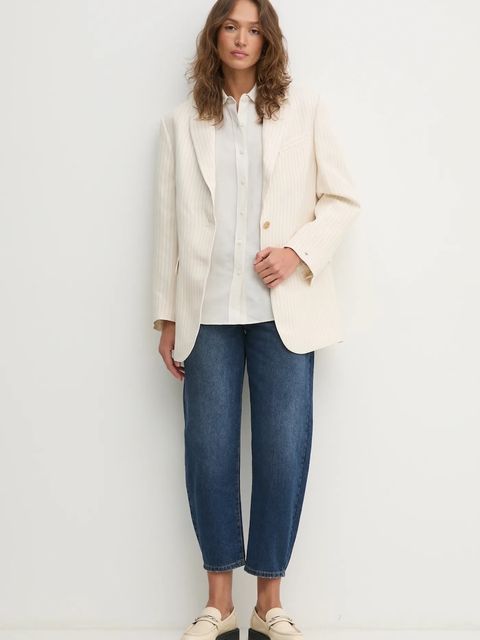 Calvin Klein koszula z domieszką lnu - zdjęcie produktu nr 2