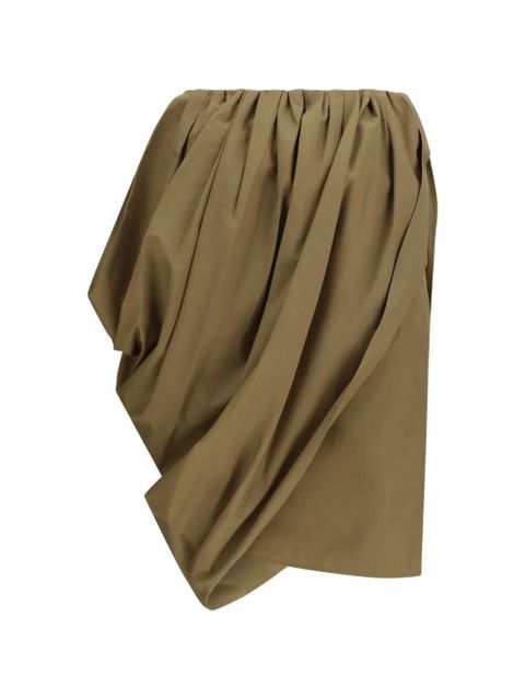 Chloé draped gathered-waist skirt - Green - zdjęcie produktu nr 2