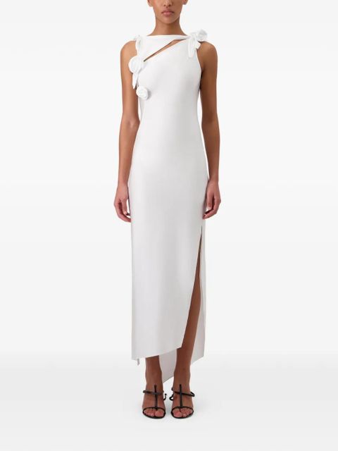 Coperni rosette knot asymmetric dress - White - zdjęcie produktu nr 2