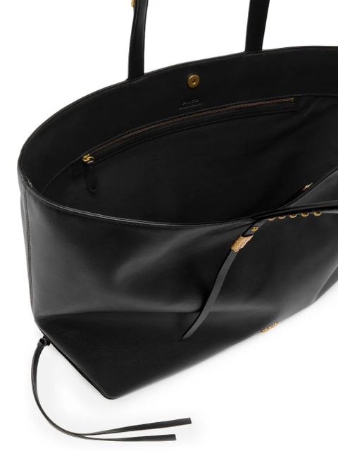 PINKO medium leather studded tote bag - Black - zdjęcie produktu nr 2