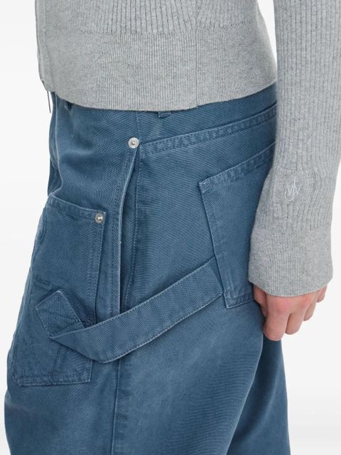 JW Anderson Twisted Workwear anchor trousers - Blue