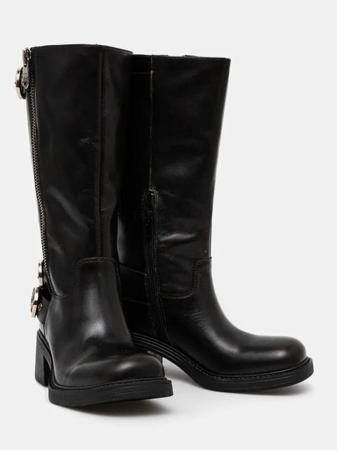 Pinko kozaki Alys damskie kolor czarny na słupku SD0153 P056 Z99