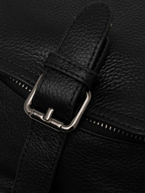 Answear.LAB plecak skórzany damski kolor czarny mały gładki