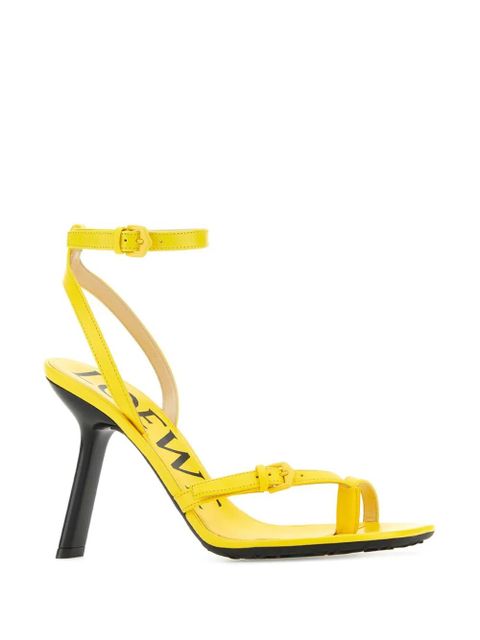 LOEWE Petal 90mm sandals - Yellow - zdjęcie produktu nr 2