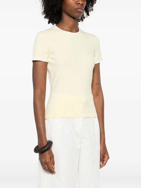 Maje cut-out short-sleeve top - Yellow