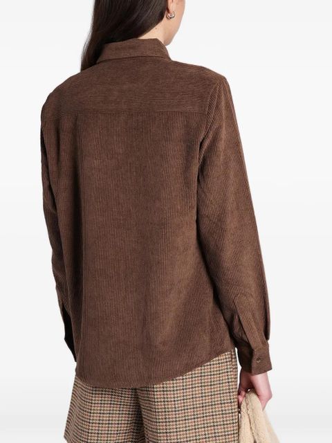 MC2 Saint Barth corduroy button-up shirt - Brown