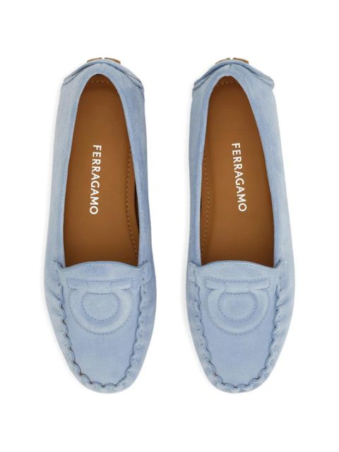 Ferragamo Gancini driver loafer - Blue