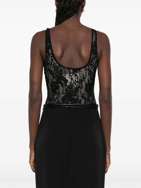 ZIMMERMANN floral-lace bodysuit - Black