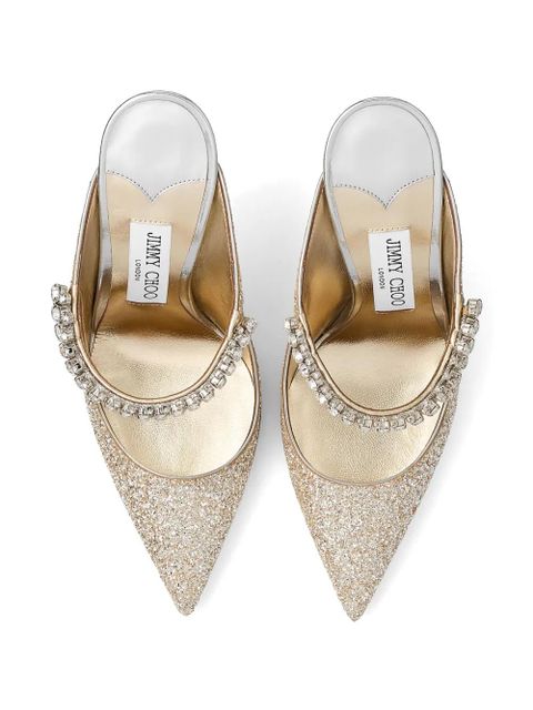 Jimmy Choo 100mm Bing mules - Neutrals