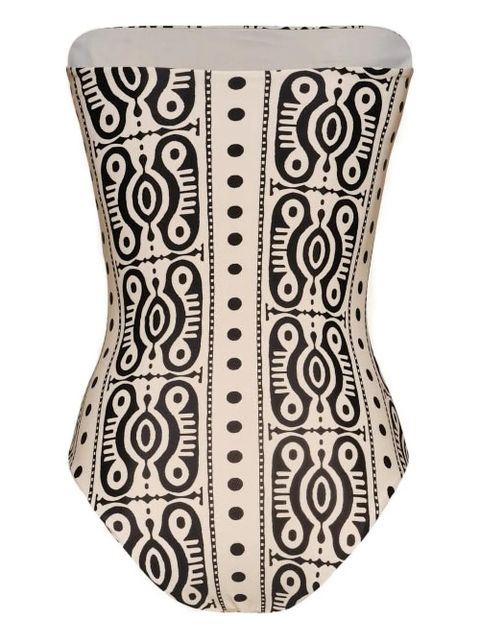 Johanna Ortiz Alta Mar printed swimsuit - Neutrals
