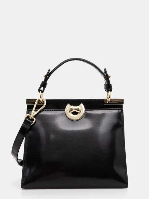 Coccinelle torebka skórzana BINXIE SHINY CA kolor czarny E1 R8B 18 03 01