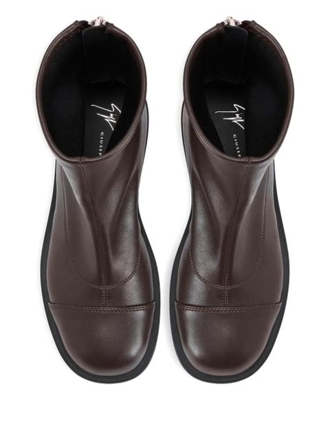 Giuseppe Zanotti Junney zip-detail ankle boots - Brown