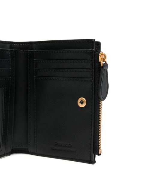 PINKO Love Birds-plaque wallet - Black