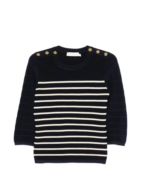 ZIMMERMANN Luna striped top - Blue - zdjęcie produktu nr 1