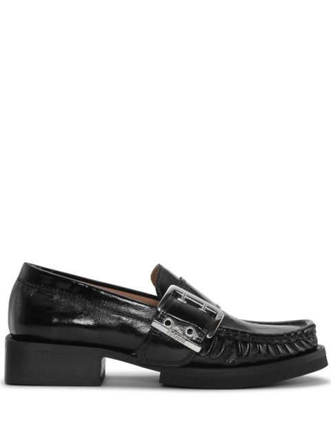 GANNI buckle-fastening loafers - Black - zdjęcie produktu nr 1