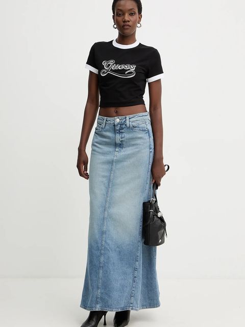 Guess t-shirt damski kolor czarny W5BI20 J1314