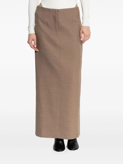 ENTIRE STUDIOS Script maxi skirt - Brown