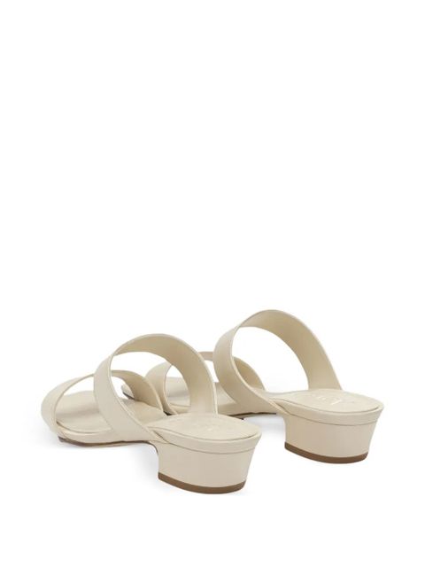 Aeyde Kami double-strap square-toe sandals - Neutrals