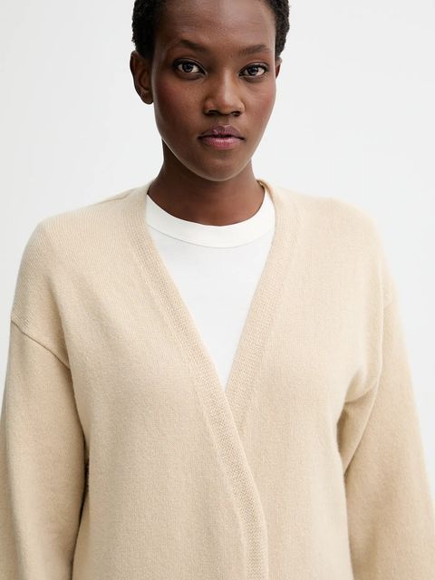 Filippa K kardigan wełniany damski kolor beżowy 31863