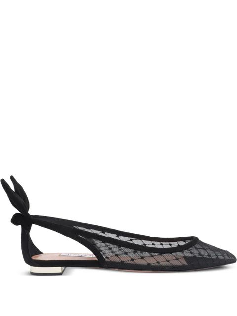 Aquazzura lace ballet flats - Black - zdjęcie produktu nr 1