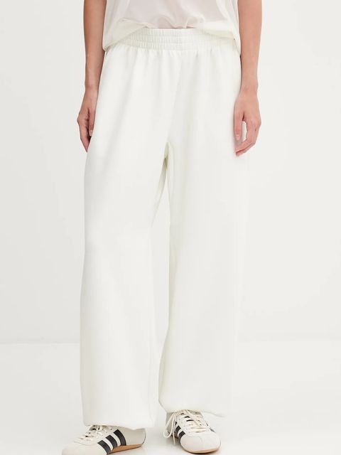 adidas spodnie dresowe All SZN damskie kolor beżowy gładkie JV9896 - zdjęcie produktu nr 1