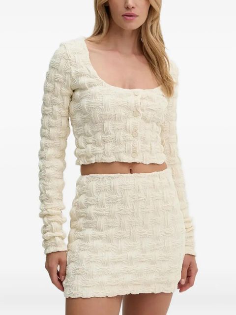 Nanushka woven buttoned-up top - Neutrals - zdjęcie produktu nr 2