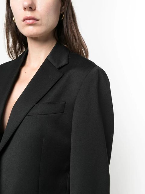 Simone Rocha single-breast notched-lapel blazer - Black