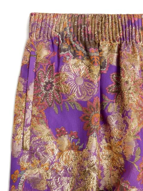 Valentino Garavani Apres L'Hiver fil-coupe trousers - Purple