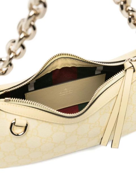 Gucci chain-strap GG-pattern shoulder bag - Yellow
