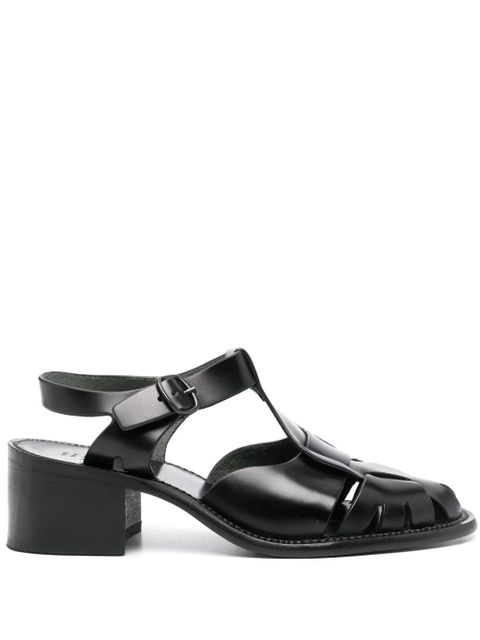 Hereu Pesca 60mm leather sandals - Black - zdjęcie produktu nr 1