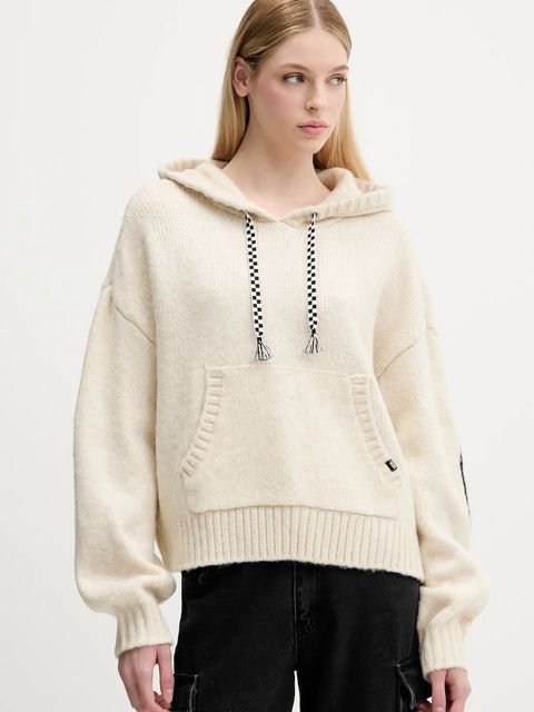 Vans sweter damski kolor beżowy VN000R52FS81 - zdjęcie produktu nr 1