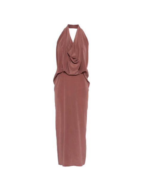 Alysi draped halterneck dress - Pink - zdjęcie produktu nr 1
