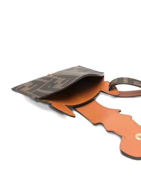 FENDI monogram animal wallet - Brown