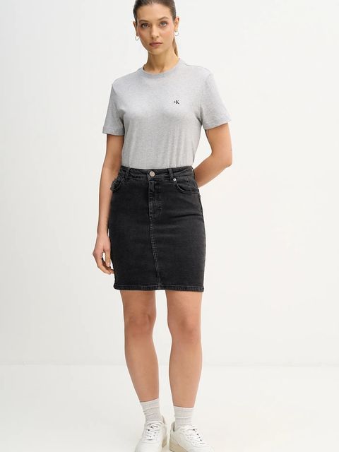 Calvin Klein Jeans t-shirt bawełniany damski kolor szary LV047B224G - zdjęcie produktu nr 2