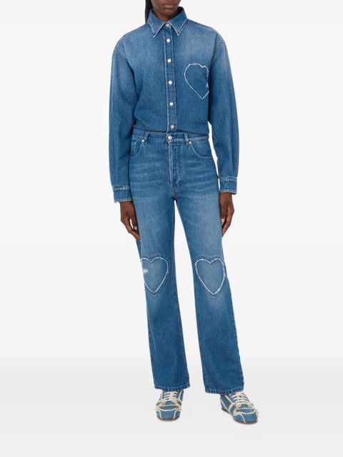 Moschino heart-detail denim jeans - Blue - zdjęcie produktu nr 2