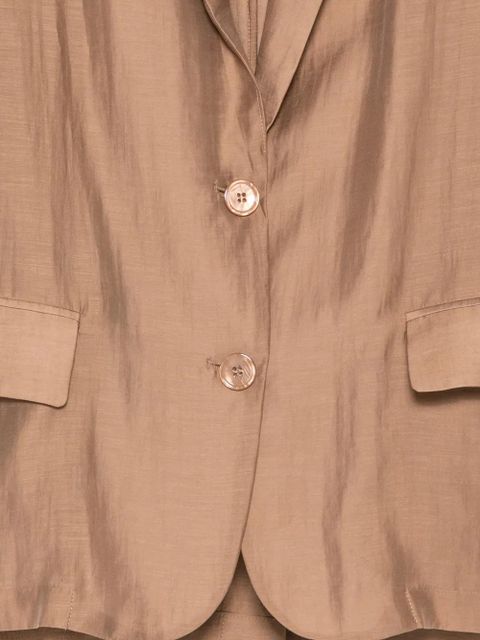 SOLOTRE single-breasted blazer - Brown