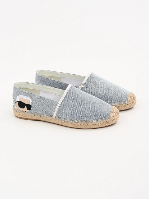 Karl Lagerfeld espadryle KAMINI kolor niebieski KL80111D