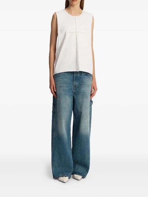 KHAITE Allo crew-neck sleeveless vest - White - zdjęcie produktu nr 2