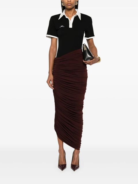 Magda Butrym asymmetric maxi skirt - Red - zdjęcie produktu nr 2