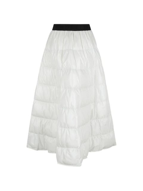 Moncler quilted logo-detail midi skirt - White - zdjęcie produktu nr 2