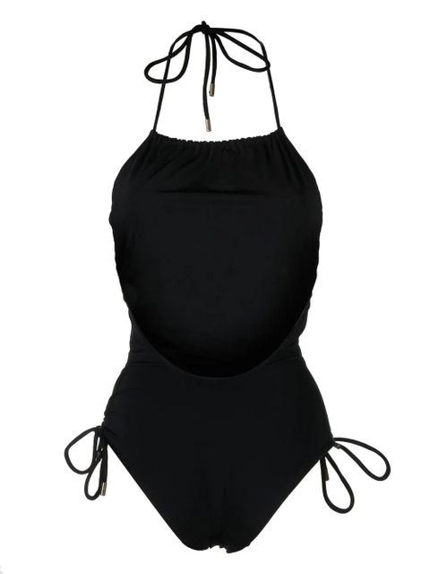 Saint Laurent lace-up detail swimsuit - Black - zdjęcie produktu nr 2
