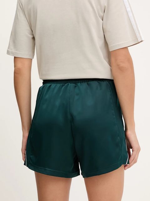 adidas szorty Stadium damskie kolor zielony z nadrukiem high waist JW0501